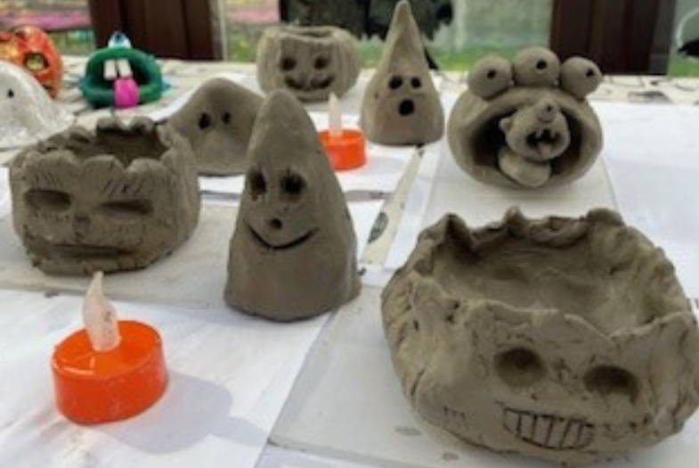 Kids Halloween Art Club - Clay Gargoyles and Monsters
