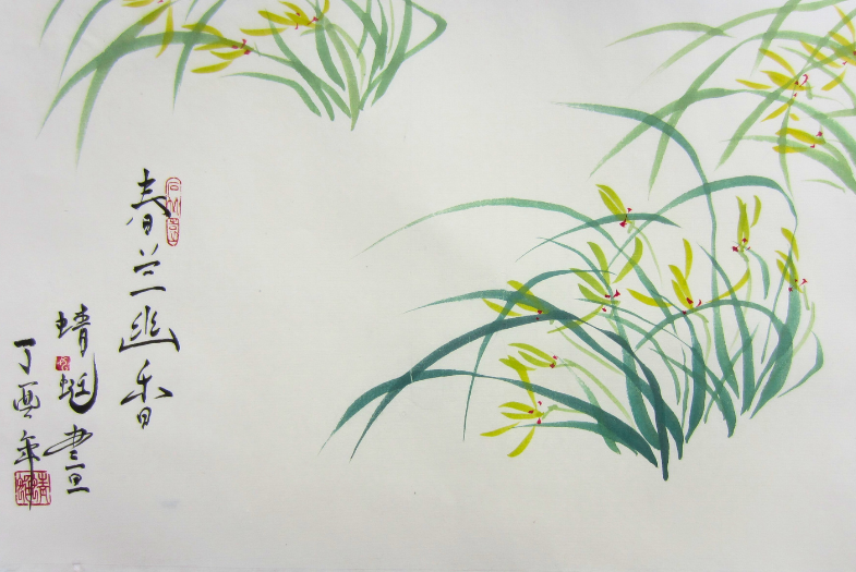 Chinese Brush Painting - Orchids