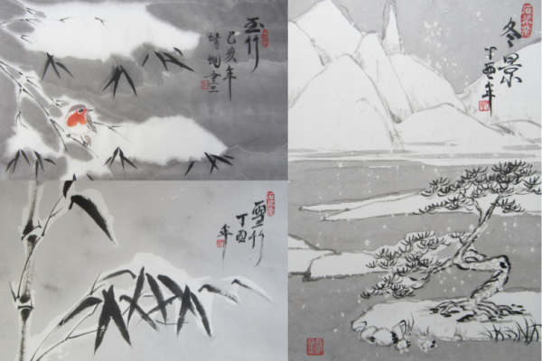 Chinese Brush Painting - Snow Scenes